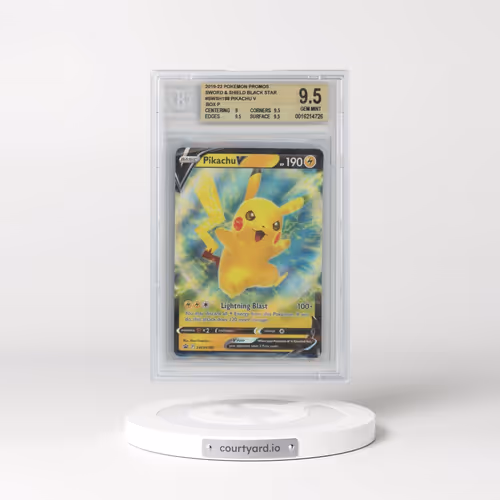2022 Pokémon Swsh Black Star Promo #198 Pikachu V - Holo Pikachu V Box (BGS 9.5 GEM MINT)