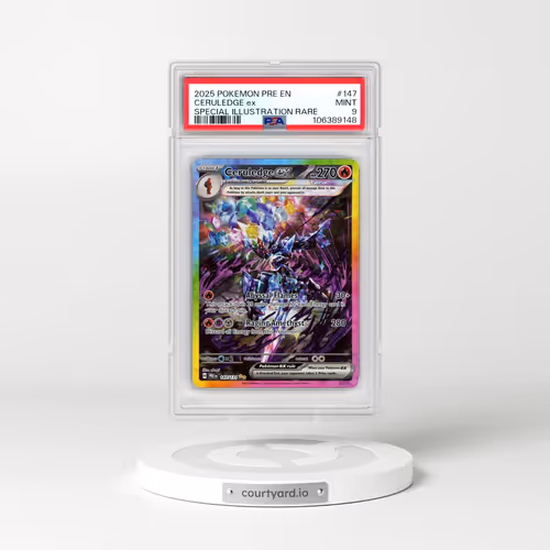 2025 Pokémon Pre EN-Prismatic Evolutions #147 Ceruledge EX - Holo Special Illustration Rare (PSA 9 MINT)