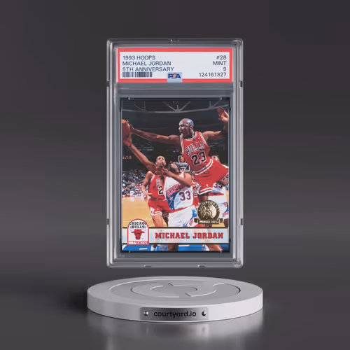 1993 Hoops #28 Michael Jordan - 5th Anniversary (PSA 9 MINT)