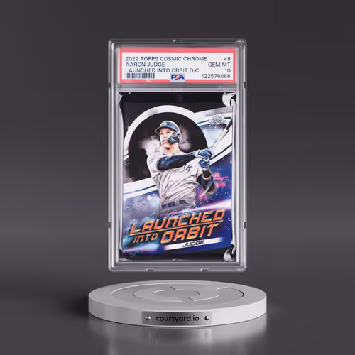 2022 Topps Cosmic Chrome Launched Into Orbit Die-Cut #8 Aaron Judge (PSA 10 GEM MINT)