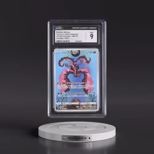 2022 VSTAR Universe #190/172 Galarian Moltres - Art Rare Holo (CGC 9 MINT)