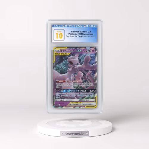2019 Tag Team GX: Tag All Stars #052/173 Mewtwo & Mew GX - Holo (CGC 10 PRISTINE)