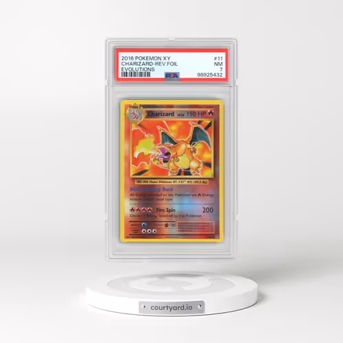 2016 Pokémon XY Evolutions #11 Charizard - Reverse Foil (PSA 7 NM)