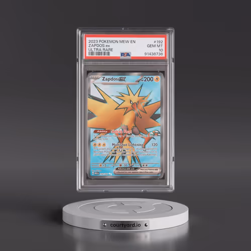 2023 Pokémon Mew EN-151 #192 Zapdos EX - Holo Ultra Rare (PSA 10 GEM MINT)
