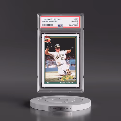 1991 Topps Tiffany #270 Mark McGwire (PSA 8 NM-MT)