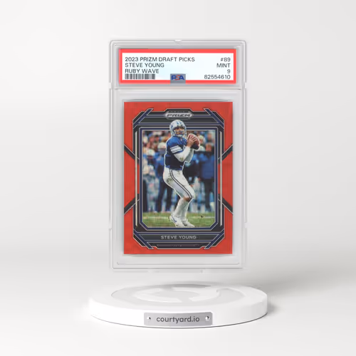 2023 Panini Prizm Draft Picks #89 Steve Young - Ruby Wave (PSA 9 MINT)