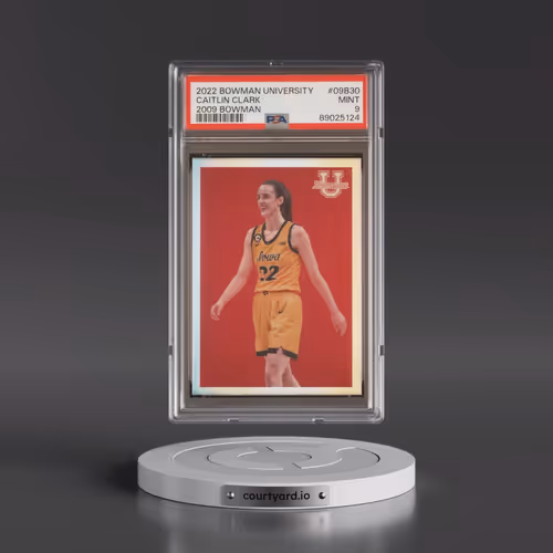 2022 Bowman Chrome University 2009 Bowman #09B30 Caitlin Clark (PSA 9 MINT)
