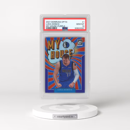 2021 Panini Donruss Optic My House #1 Luka Doncic - Purple (PSA 10 GEM MINT)