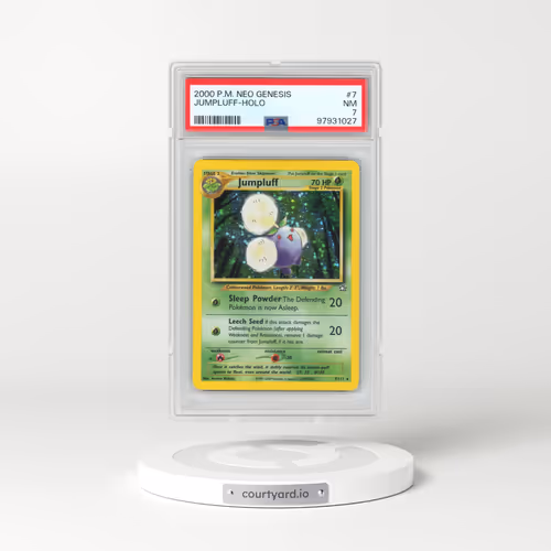 2000 Pokémon Neo Genesis #7 Jumpluff - Holo (PSA 7 NM)