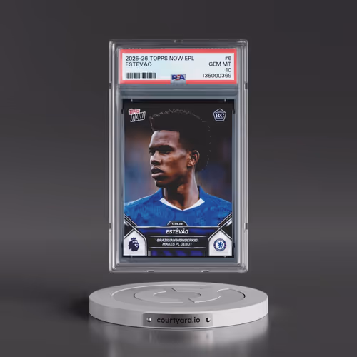 2025-2026 Topps Now Premier League #6 Estevao (PSA 10 GEM MINT)