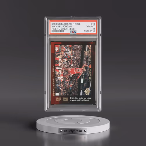 1999 Upper Deck MJ Career Collection #19 Michael Jordan - Rise to Greatness (PSA 8 NM-MT)