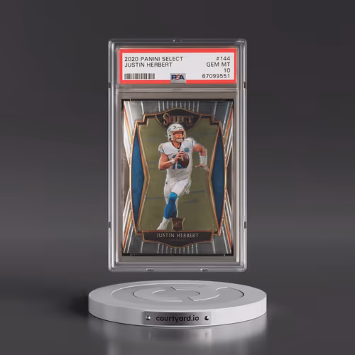 2020 Panini Select #144 Justin Herbert (PSA 10 GEM MINT)
