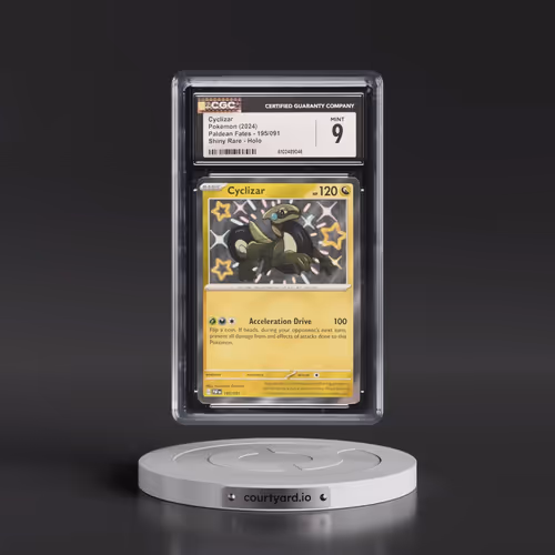 2024 Pokémon Paf EN-Paldean Fates #195 Cyclizar - Shiny Rare (CGC 9 MINT)
