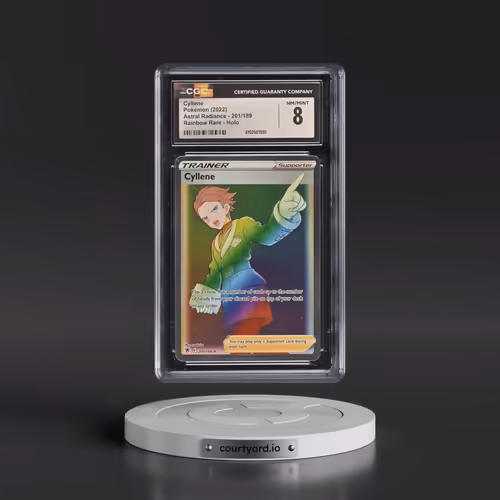 Astral Radiance #201/189 Cyllene - Rainbow Rare Holo (CGC 8 NM-MT)