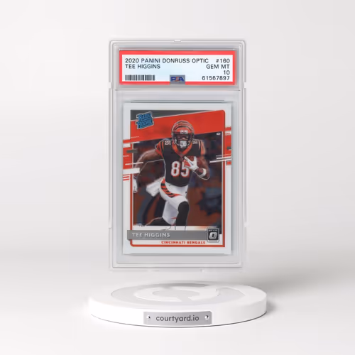 2020 Panini Donruss Optic #160 Tee Higgins (PSA 10 GEM MINT)