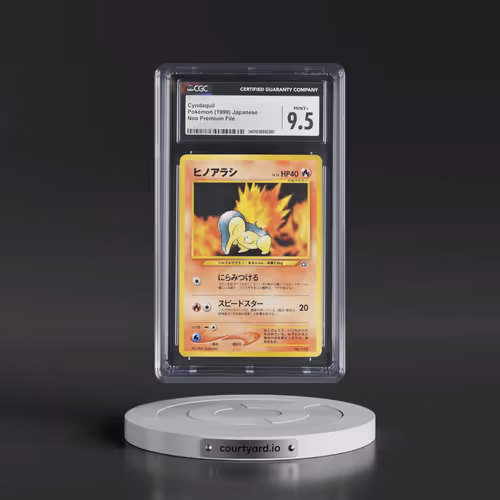 1999 Neo Premium File Cyndaquil - No Rarity (CGC 9.5 MINT+)