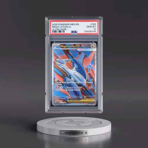 2025 Pokémon Meg EN-Mega Evolution #163 Mega Latias EX - Holo Ultra Rare (PSA 10 GEM MINT)