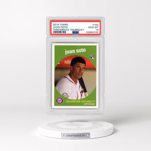 2018 Topps Throwback Thursday #162 Juan Soto (PSA 10 GEM MINT)