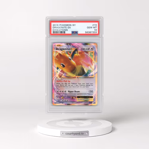 2016 Pokémon XY Evolutions #72 Dragonite EX - Holo (PSA 10 GEM MINT)