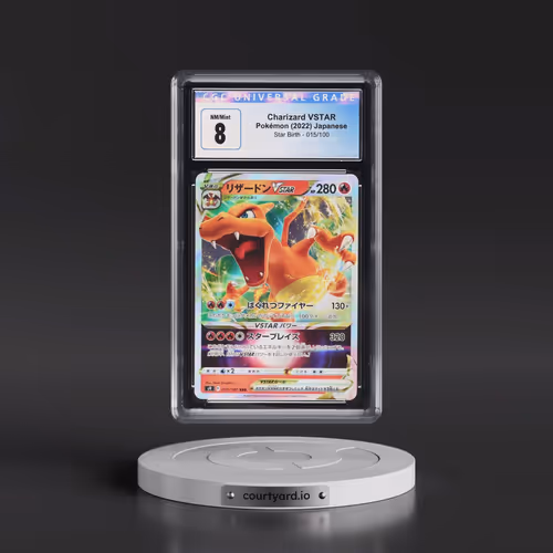 2022 Star Birth #015/100 Charizard VSTAR - Holo (CGC 8 NM-MT)