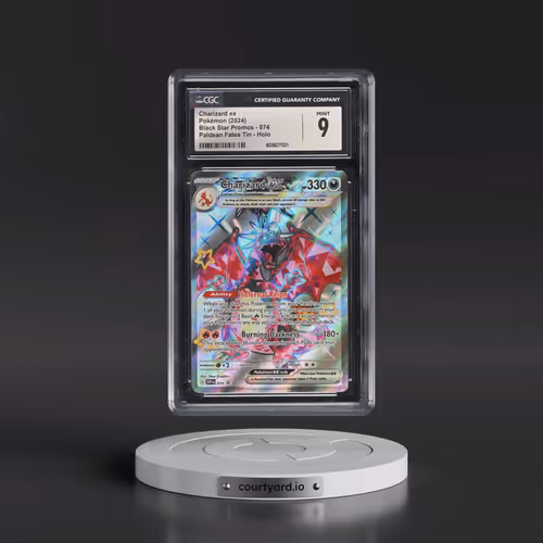 2023 Black Star Promos - Scarlet & Violet SVP EN #074 Charizard ex - Paldean Fates Tin (Holo) (CGC 9