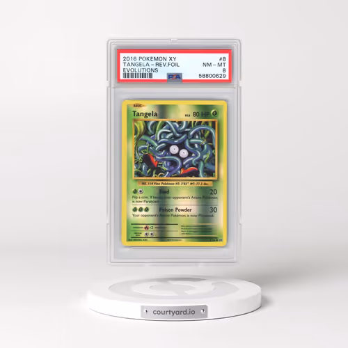 2016 Pokémon XY Evolutions #8 Tangela - Reverse Foil (PSA 8 NM-MT)