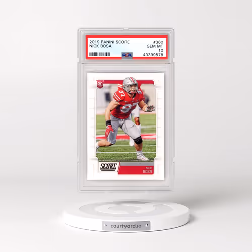 2019 Panini Score #360 Nick Bosa (PSA 10 GEM MINT)