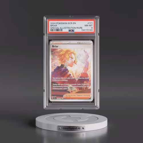 2024 Pokémon Scr EN-Stellar Crown #171 Briar - Special Illustration Rare (PSA 8 NM-MT)