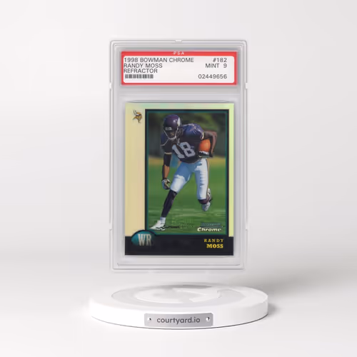 1998 Bowman Chrome #182 Randy Moss - Refractor (PSA 9 MINT)