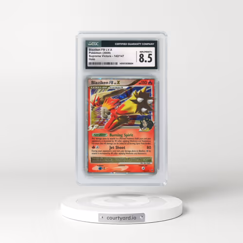 2009 Supreme Victors #142/147 Blaziken FB LV.X - Holo (CGC 8.5 NM-MT+)