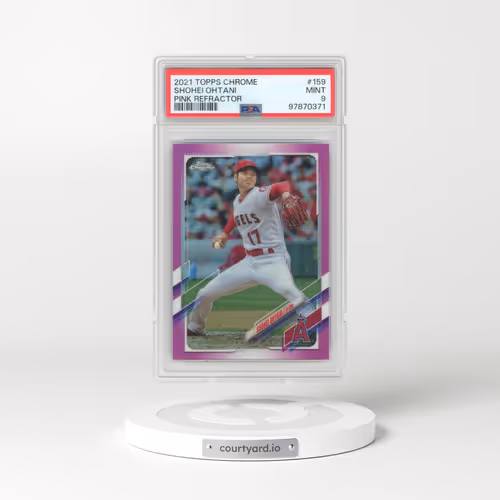2021 Topps Chrome #159 Shohei Ohtani - Pink Refractor (PSA 9 MINT)