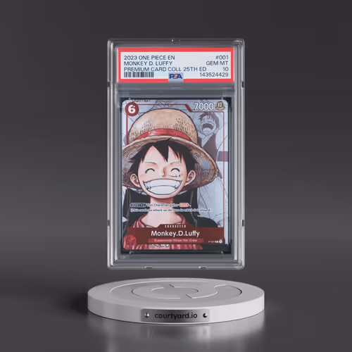 2023 One Piece Premium Bandai Premium Card Collection 25th Edition #001 Monkey D. Luffy (PSA 10 GEM