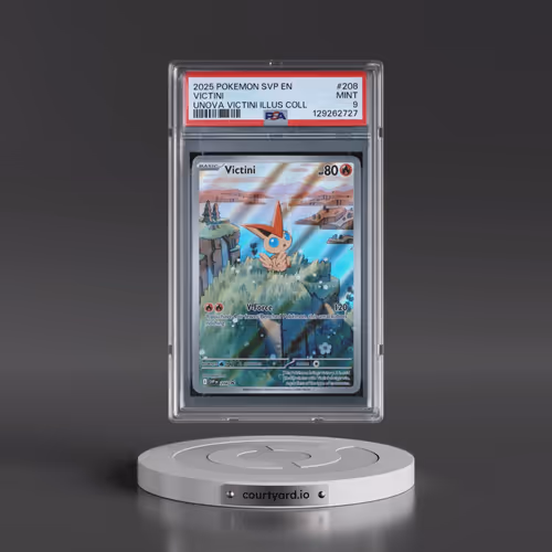 2025 Pokémon Svp EN-SV Black Star Promo #208 Victini - Unova Victini Illustration Collection (PSA 9