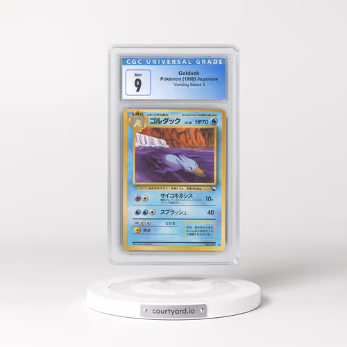 1998 Vending Series 3 (Pokeball Symbol. Glossy) Golduck (CGC 9 MINT)