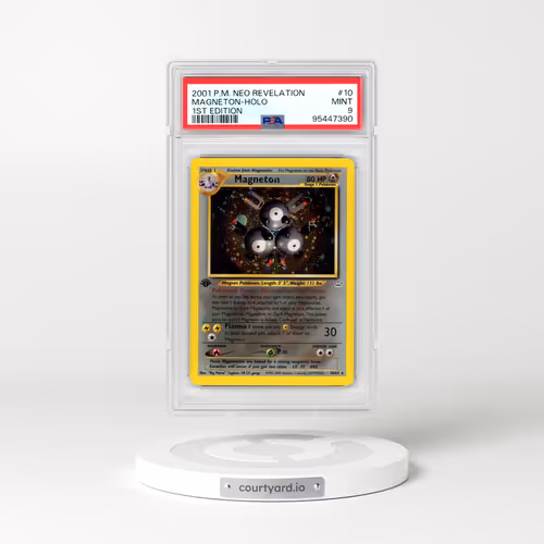 2001 Pokémon Neo Revelation #10 Magneton - 1st Edition Holo (PSA 9 MINT)