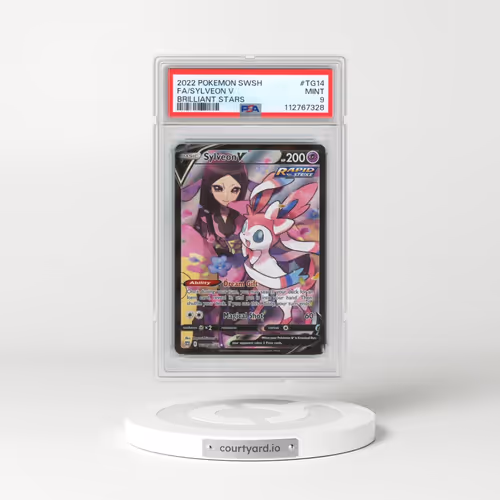 2022 Pokémon Sword & Shield Brilliant Stars #TG14 Sylveon V - Holo Full Art (PSA 9 MINT)