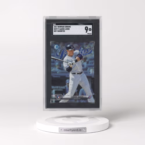 2017 Bowman Chrome #ROYF-9 Aaron Judge - Roy Favorites (SGC 9 MINT)