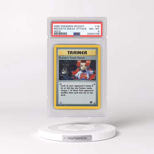 2000 Pokémon Rocket #16 Rocket's Sneak Attack - Holo (PSA 8 NM-MT)