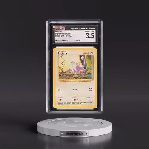 1999 Base Set #61/102 Rattata (CGC 3.5 VG+)