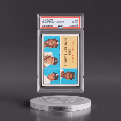 1961 Topps #43 NL Home Run Leaders (PSA 6 EX-MT)