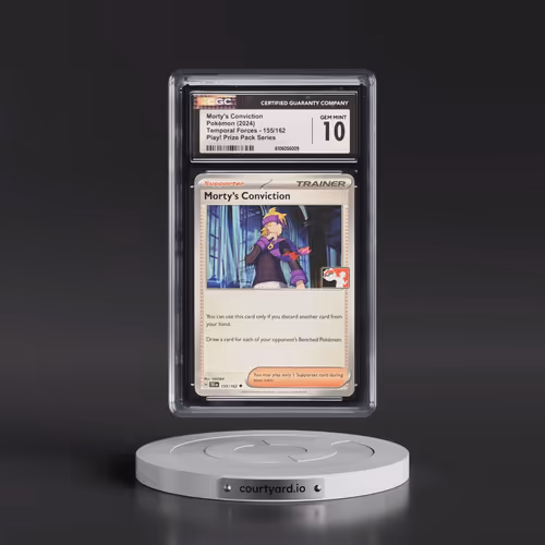 2023 Temporal Forces - TEF EN #155/162 Morty's Conviction - Play! Pokémon Prize Pack Series (CGC 10