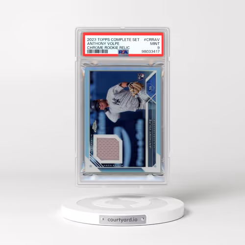 2023 Topps Complete Set Chrome Rookie Relic #CRRAV Anthony Volpe (PSA 9 MINT)