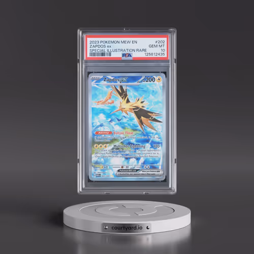 2023 Pokémon Mew EN-151 #202 Zapdos EX - Holo Special Illustration Rare (PSA 10 GEM MINT)