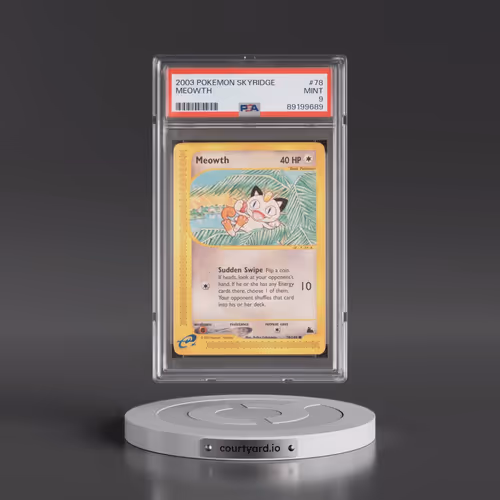 2003 Pokémon Skyridge #78 Meowth (PSA 9 MINT)