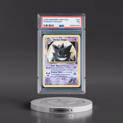2000 Pokémon Gym Challenge #29 Sabrina's Gengar (PSA 7 NM)