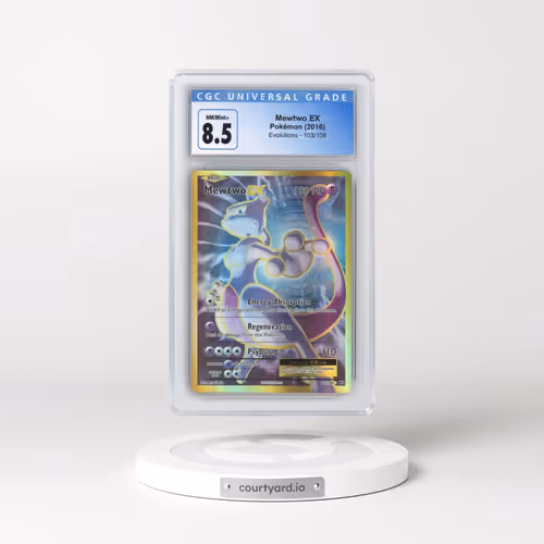 2016 Evolutions #103/108 Mewtwo EX - Ultra Rare Holo (CGC 8.5 NM-MT+)