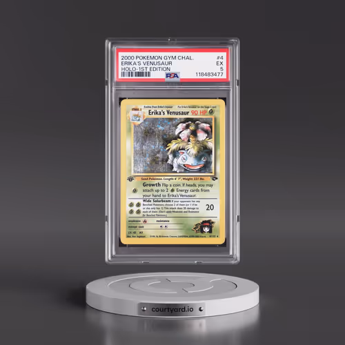 2000 Pokémon Gym Challenge #4 Erika's Venusaur - 1st Edition Holo (PSA 5 EX)