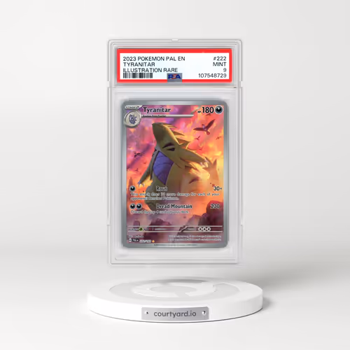2023 Pokémon Pal EN-Paldea Evolved #222 Tyranitar - Illustration Rare (PSA 9 MINT)
