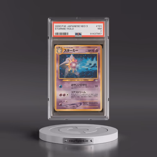 2000 Pokémon Neo 3 #121 Starmie - Holo (PSA 7 NM)