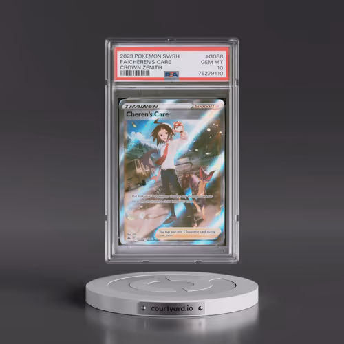 2023 Pokémon Sword and Shield Crown Zenith #GG58 Cheren's Care - Full Art (PSA 10 GEM MINT)